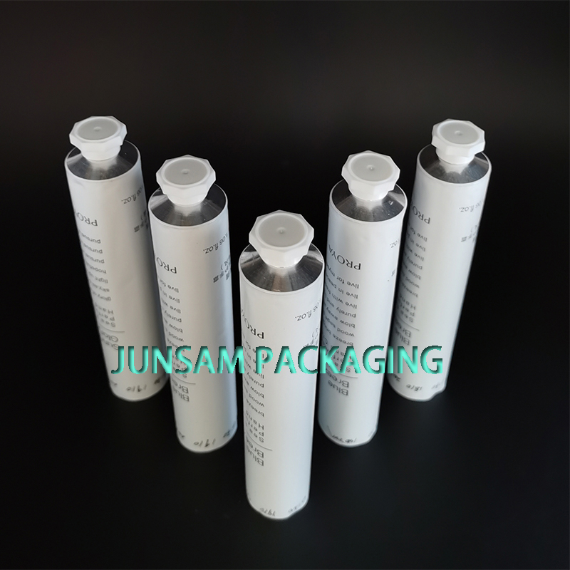Adhesive Grease Aluminum Soft Packaging Tube Elongated Nozzle