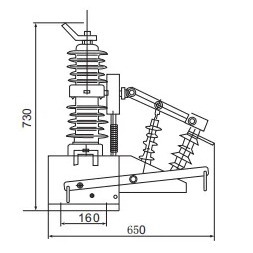 Outdoor Vacuum Circuit Breaker for pole mounting 12kV ZW32