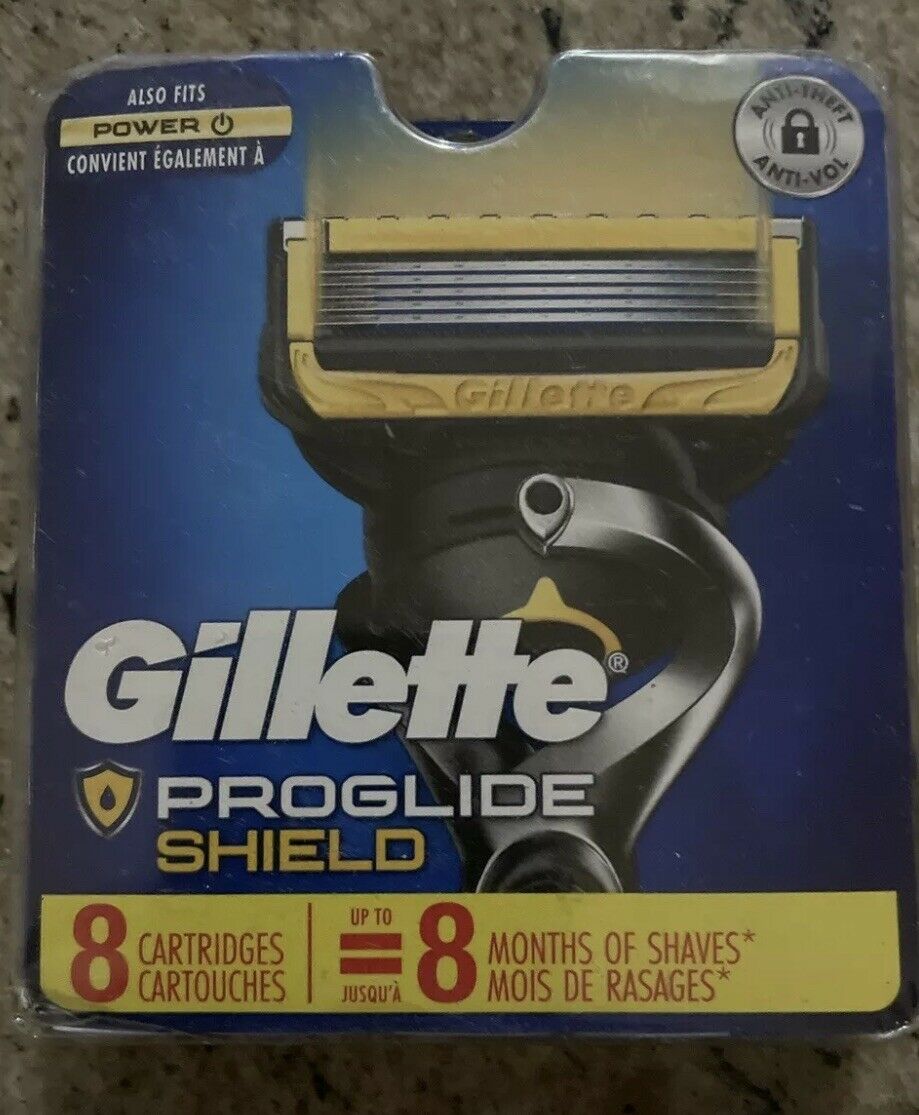 Fast selling Gillette Proshield Razor Blade 8 refills Cartridges Factory sealed Pack