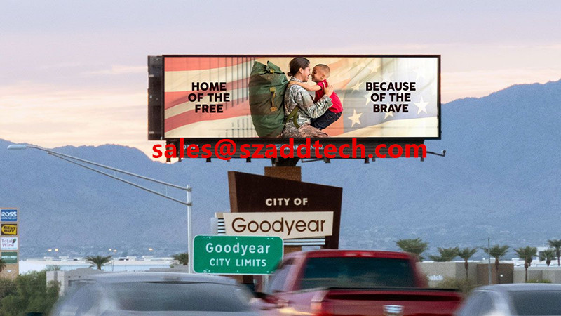 US LED Highway Billboard P10mm Front open model IP65