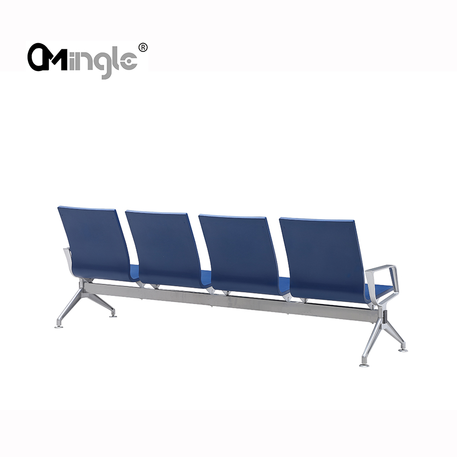 Popular airport chair 3 seats PU waiting benches seating beam gang waiting chair