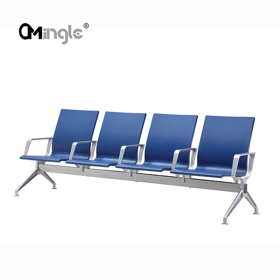 Popular airport chair 3 seats PU waiting benches seating beam gang waiting chair