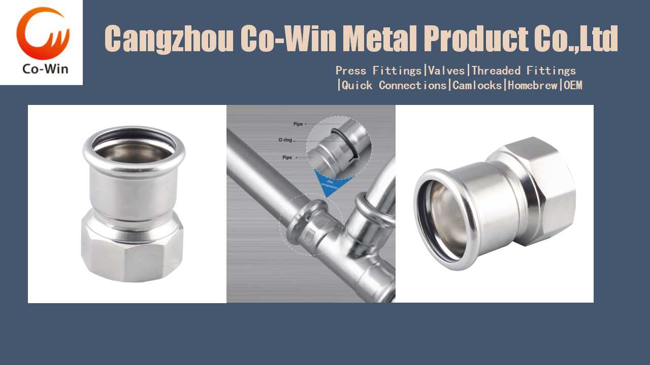 Stainless Steel Press Fitting Coupling Female 301316 Press Fitting