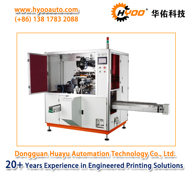 HYOO HY175 One Color Automatic Cosmetic Tube Screen Printing Machine Printer
