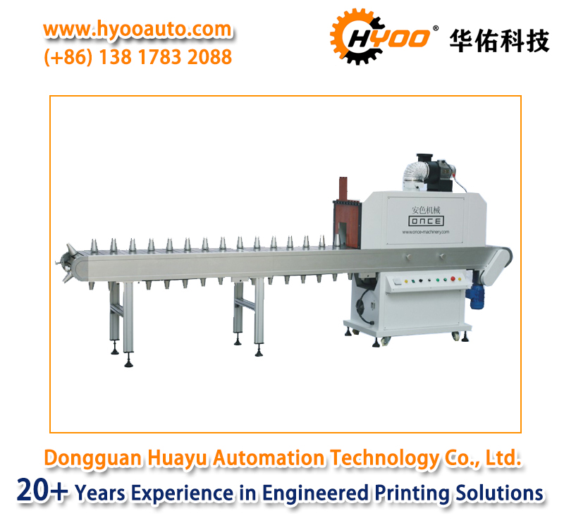 HYOO HY400RF Round and Flat UV Curing Machine Screen Printer