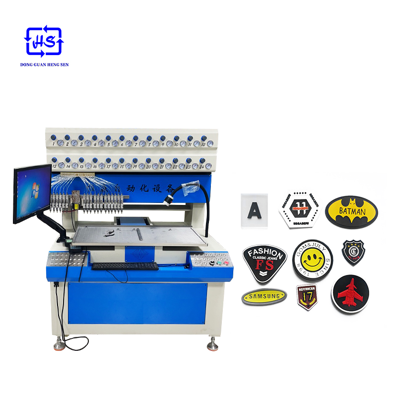 PVC Silicone label drop molding machine