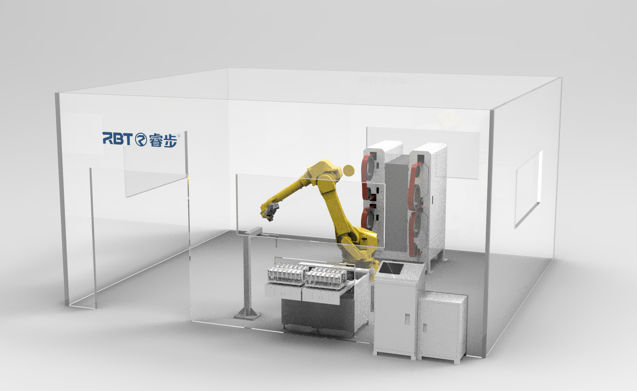 Rbt FullyAutomatic CNC Polishing and Deburring Robot for Door Plates Door Handles Hinges Locks All Metal Parts and