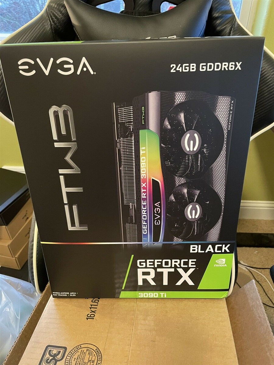 EVGA GeForce RTX 3090 Ti FTW3 Black Gaming 24GB Graphics Card Fast Shipping