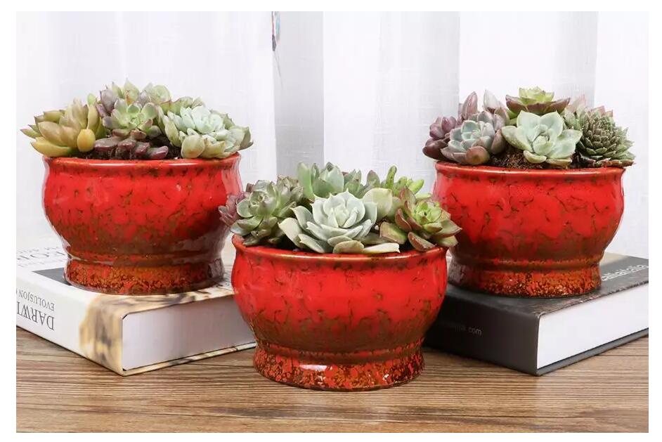 Wholesale antique mini succulent pot garden home decoration ceramic planter garden flower pots