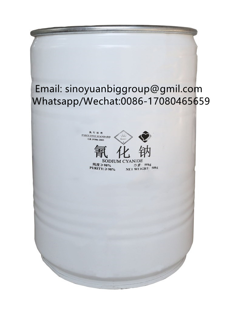 White Sold Sodium Cyanide NaCN 98 Min In Briquettes Form