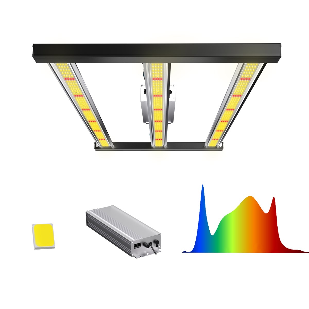 Adjustable Spectrum LED Plant Grow Light Smart Control Optic Slim 240w LED Grow Light UV IR