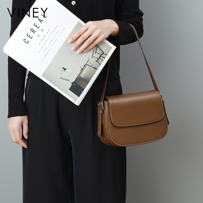 Bags new womens messenger bag leather highend sense fashion allmatch shoulder underarm tofu bag