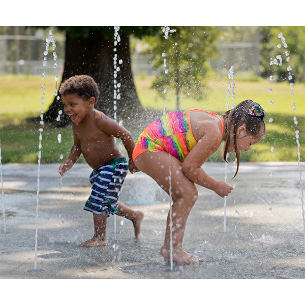 Cenchi Splash Pad Children Playable Spray Arch Jet Water Fountain Wet Deck Playground