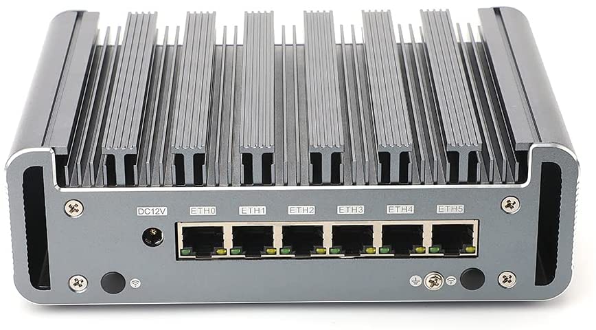Fanless pfSense Intel Celeron 3865U i3 8130U i5 8250U i7 8550U Industrial Mini PC 6 Lans 4USB30 Firewall PC Router