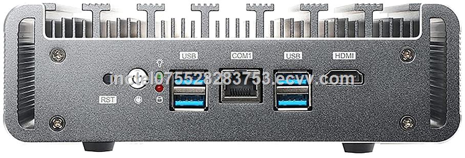 Fanless pfSense Intel Celeron 3865U i3 8130U i5 8250U i7 8550U Industrial Mini PC 6 Lans 4USB30 Firewall PC Router