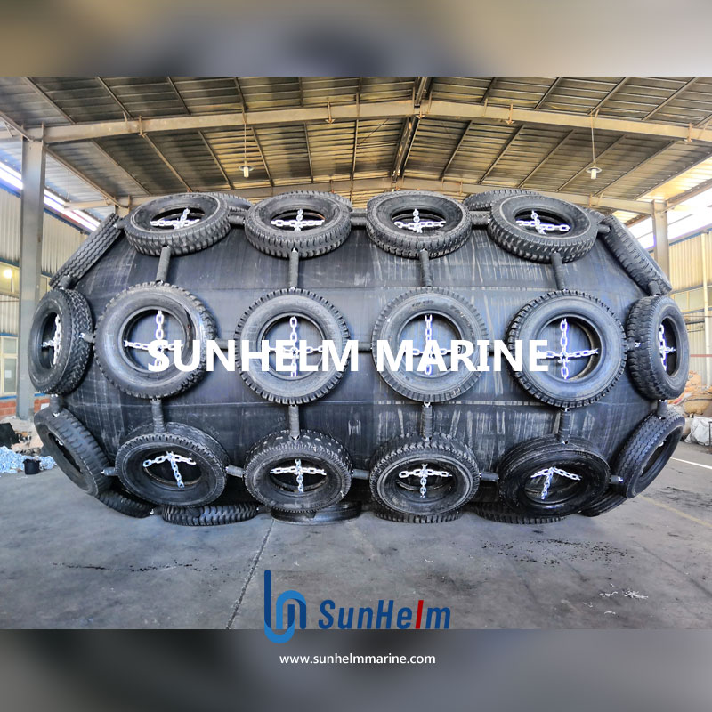 China Largest 45 M Diameter Yokohama Pneumatic Rubber Fender Marine Floating Inflatable Type for Sts Transfers