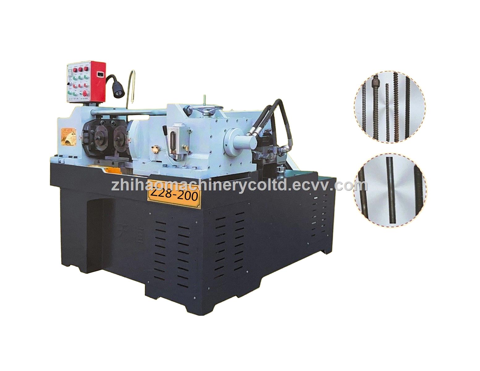 Threaded rod thread rolling machine