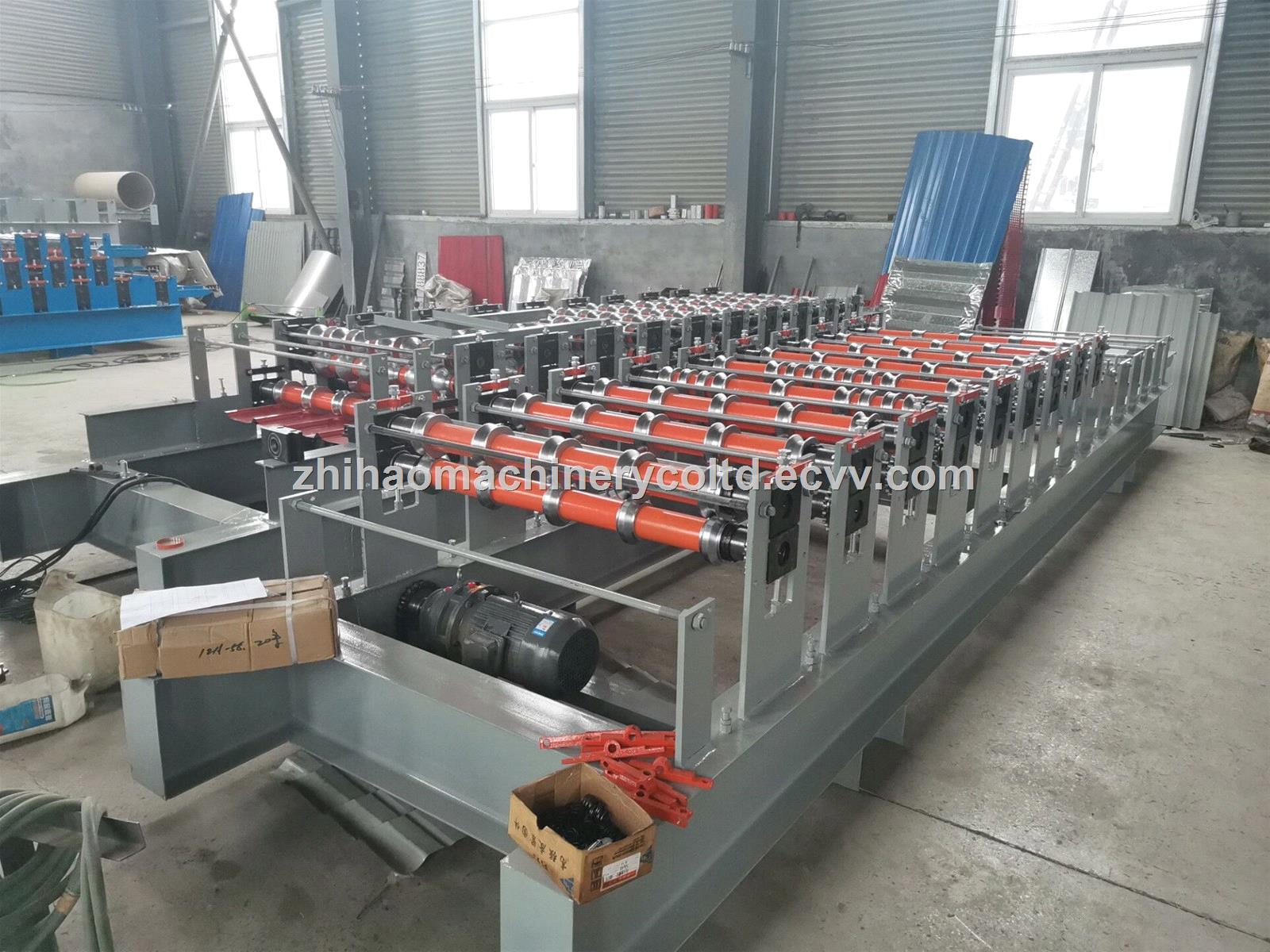 Corrugated Roof Tile Double Layer Tile Roll Forming Roofing Sheet Machine Price