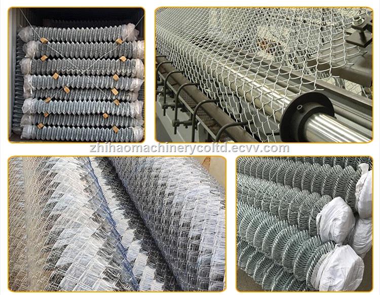 Full automatic chain link fence making machine