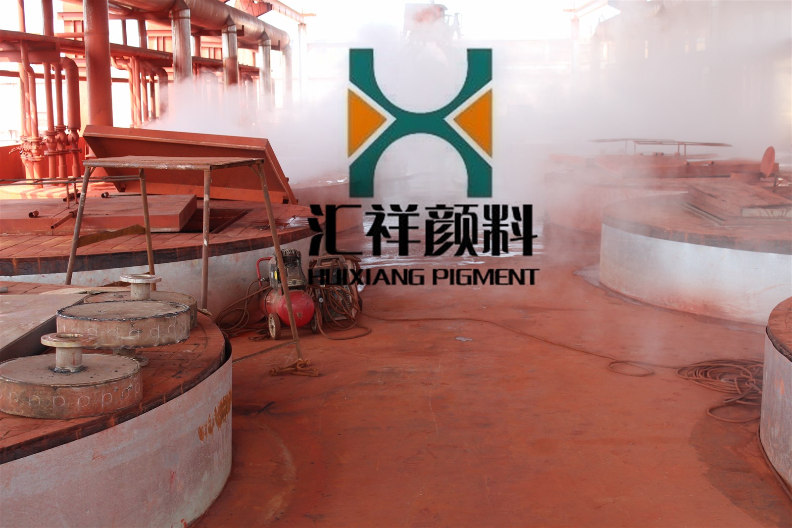 Iron oxide red for color cement for paint and for paint