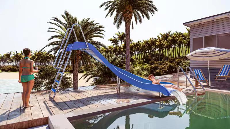 Cenchi Home Backyard Children Swimming Pool Water Slide
