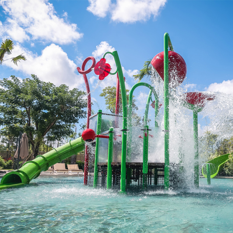 Cenchi Splish Splash Water Park Children Playable Spray Arch Jet Water Fountain Wet Deck Sprays Equipment