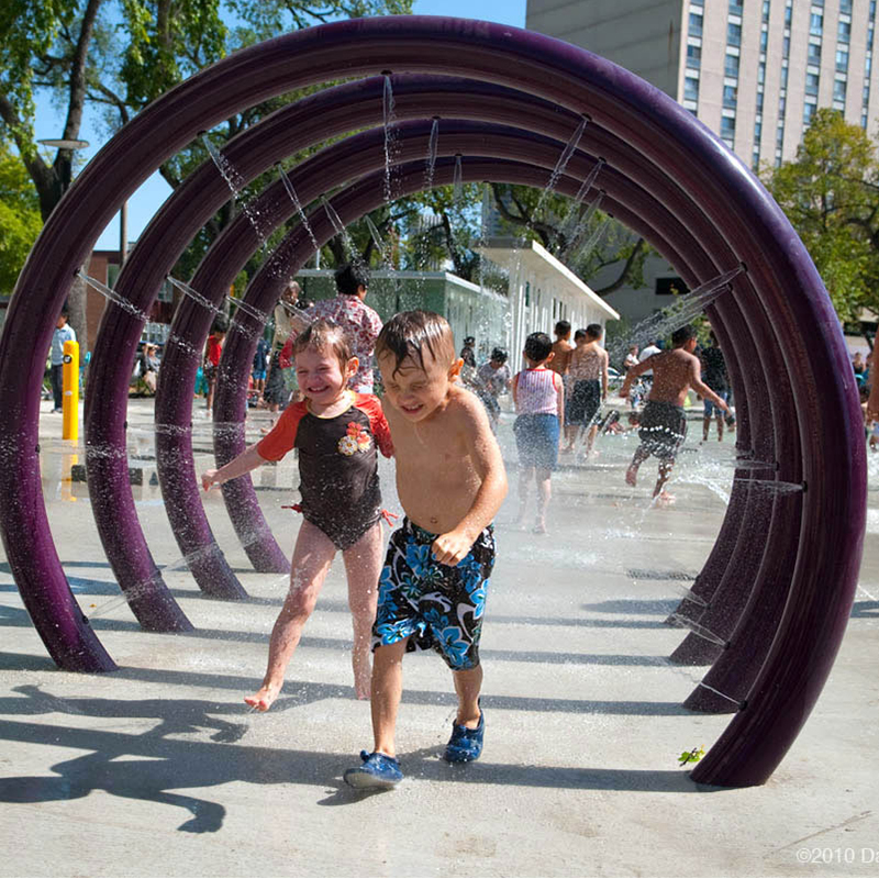 Cenchi Splash Pad Children Playable Spray Jet Circle Water Park Play Equipment