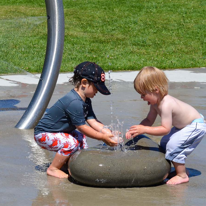 Cenchi Splash Pad Park Children Stone Sprinkler Water Splash Pad