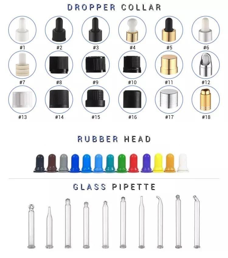 30ml Pink Serum Dropper Cosmetic Bottles for Essential Oil Glass