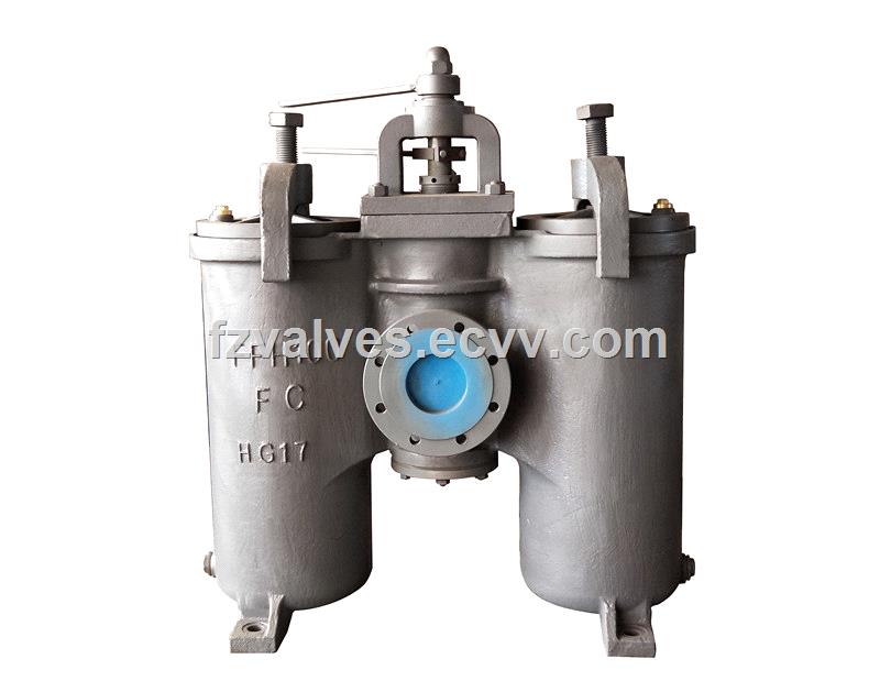 JIS F7208 Cast Iron Cast Steel Duplex Oil Strainer