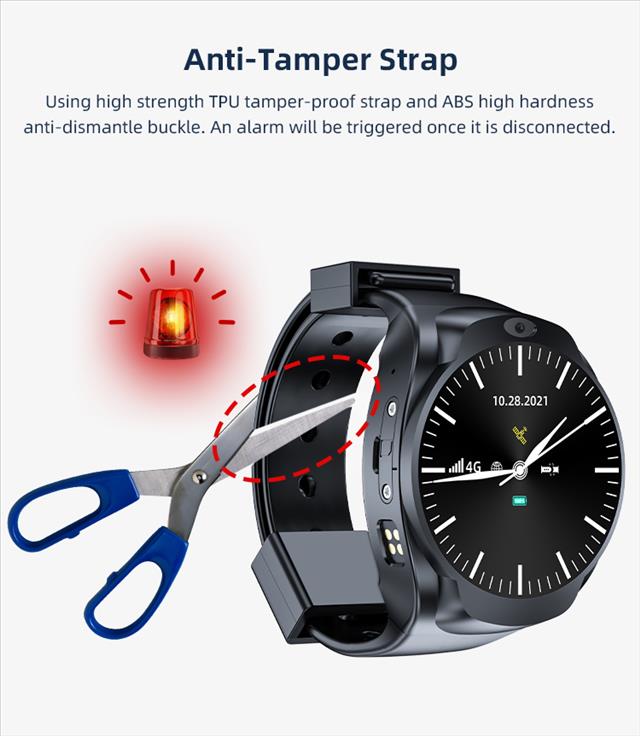 New Model 4G GPS Judicial Tracking Watch AntiDisassembly GPS Watch IP68 Waterproof Support OEM