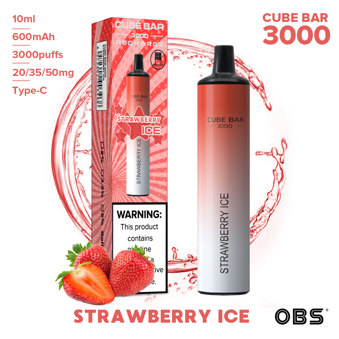 Closed Pod System 3000puffs Disposable Vape with Type C Charger Pod 10ml Eliquid PreUnit
