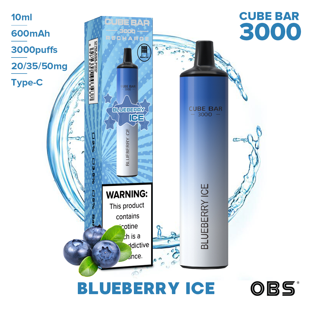 Closed Pod System 3000puffs Disposable Vape with Type C Charger Pod 10ml Eliquid PreUnit