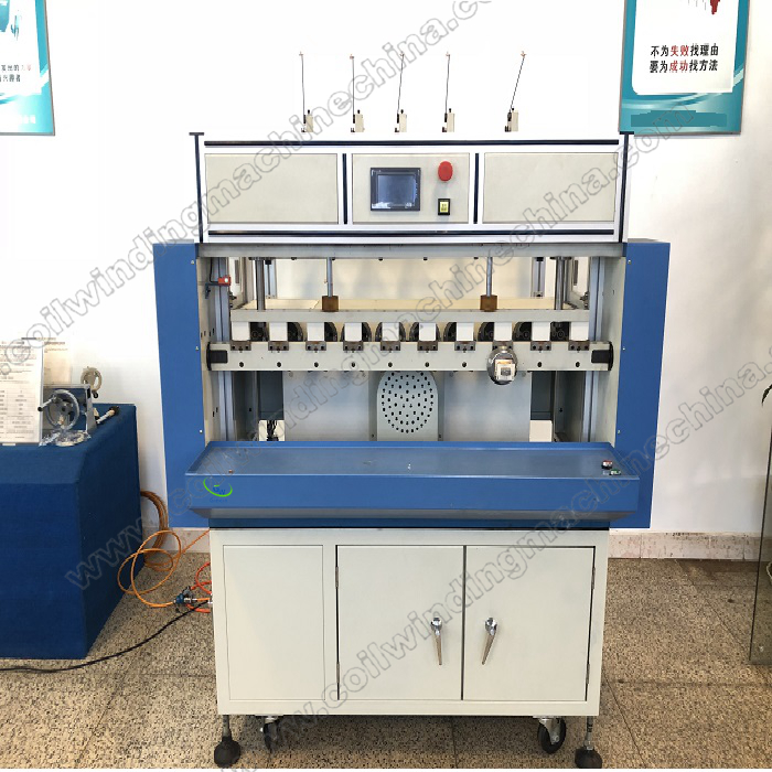 AC winding machine with high precision magnetic tension device