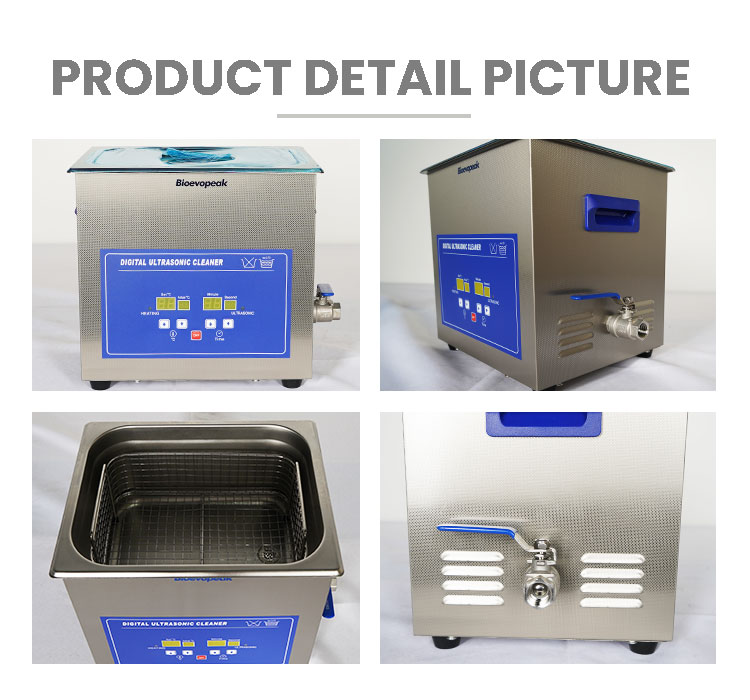 Bioevopeak Digital Ultrasonic Cleaner with LED Display Super Water Performance