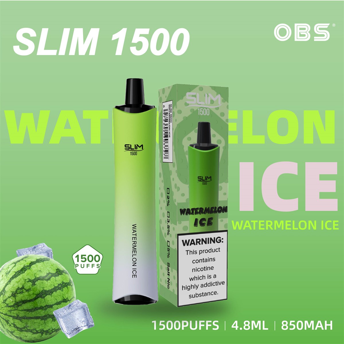 New Arrival Disposable Vape Device Slim 1500 Puffs 48ml Prefilled Vape Kit New Arrival Disposable Vape Device Slim 1500 Puffs 48ml Prefilled Vape Kit