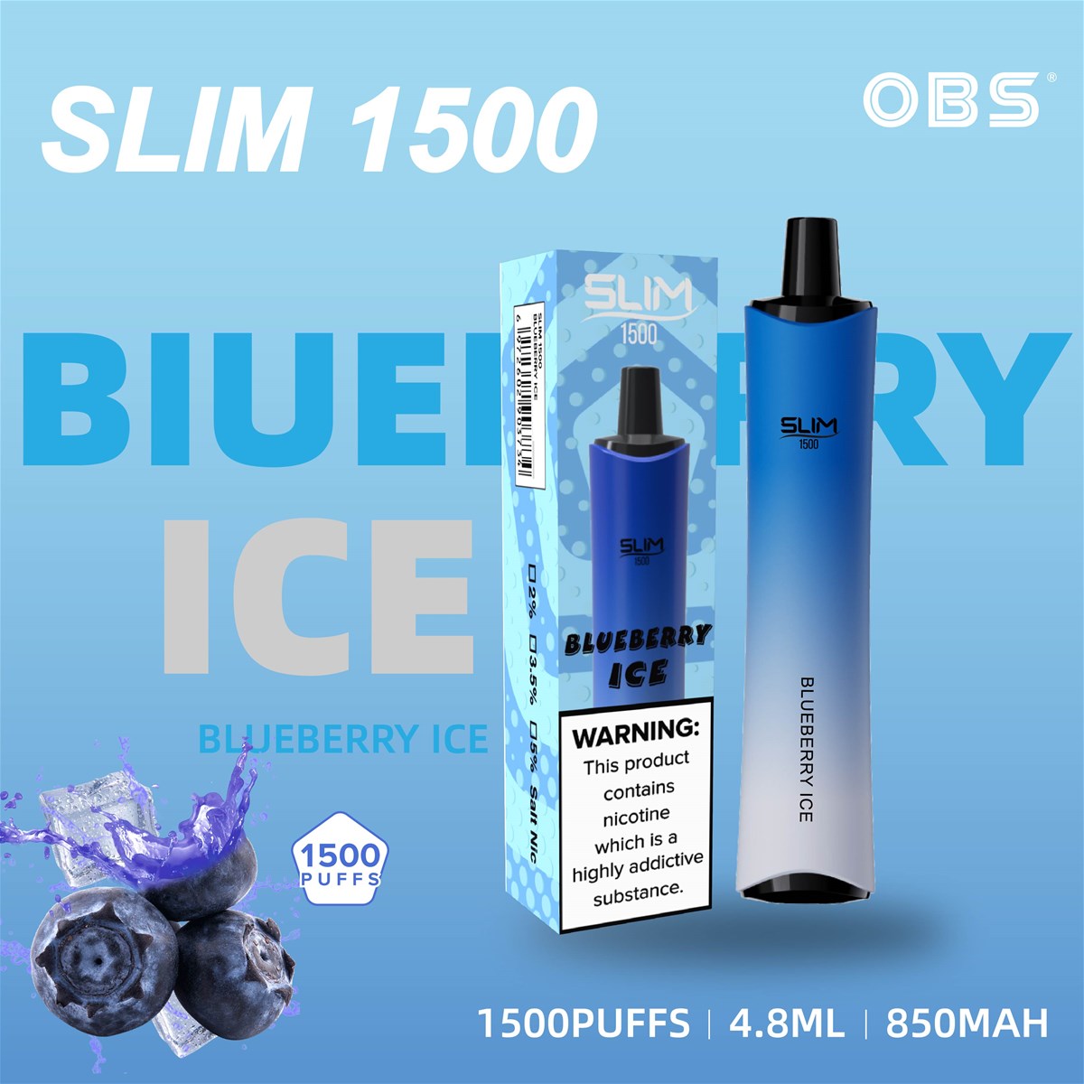 New Arrival Disposable Vape Device Slim 1500 Puffs 48ml Prefilled Vape Kit New Arrival Disposable Vape Device Slim 1500 Puffs 48ml Prefilled Vape Kit