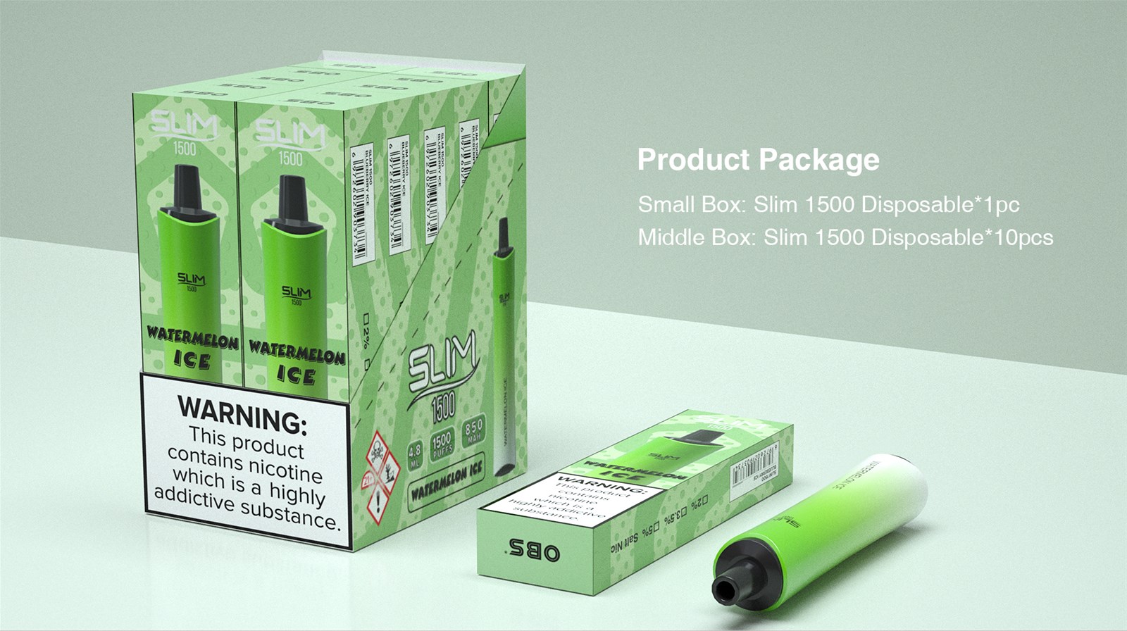 New Arrival Disposable Vape Device Slim 1500 Puffs 48ml Prefilled Vape Kit New Arrival Disposable Vape Device Slim 1500 Puffs 48ml Prefilled Vape Kit