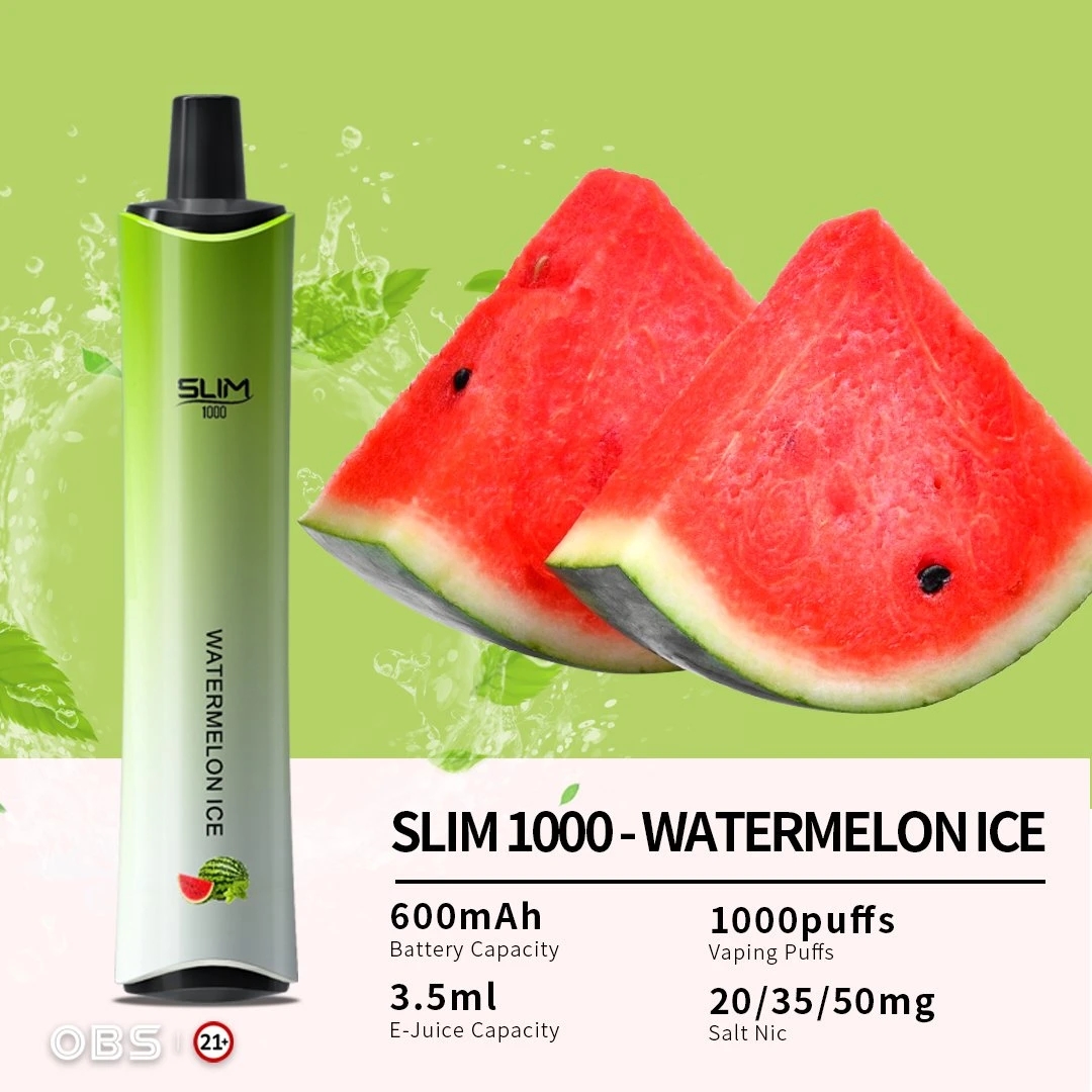 2022 Hot Selling Obs Slim 1000 Puffs Disposable Vape Pen