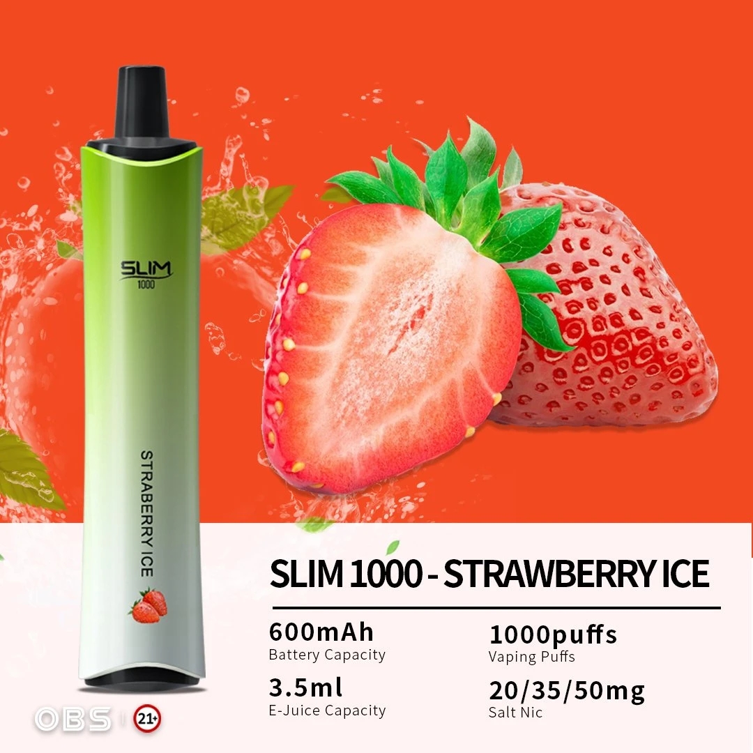2022 Hot Selling Obs Slim 1000 Puffs Disposable Vape Pen