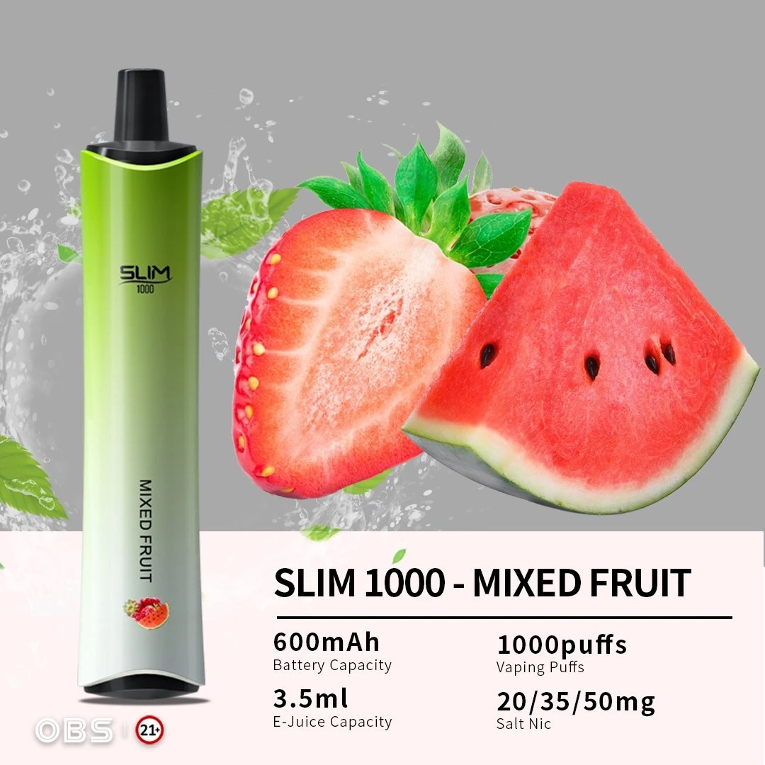 2022 Hot Selling Obs Slim 1000 Puffs Disposable Vape Pen