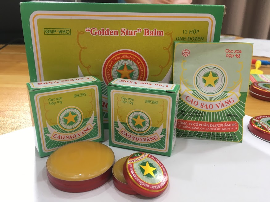 VIETNAMESE GOLDEN STAR AROMATIC BALM CAO SAO VANG VIET NAM