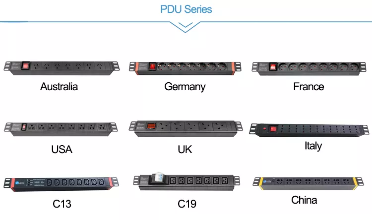 ETL Certificated 30A Mining PDU 8Way C13 3Way C19 Sockets PDU With LCD Meter I630P Plug For PC PSU Cables