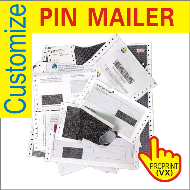 Custom Logo Printing Pin Mailer for Bank