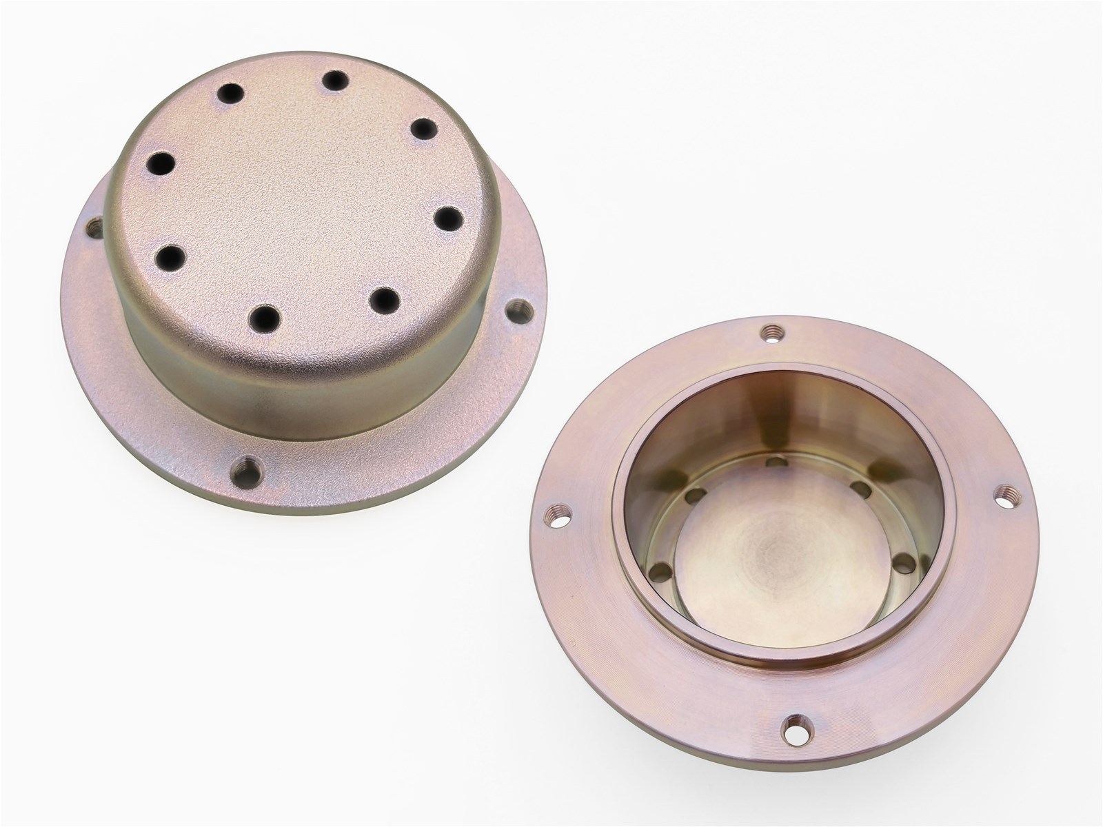 Loudspeaker parts Cup Yoke iron copper surface treatment CR3 color rack plating metal customized