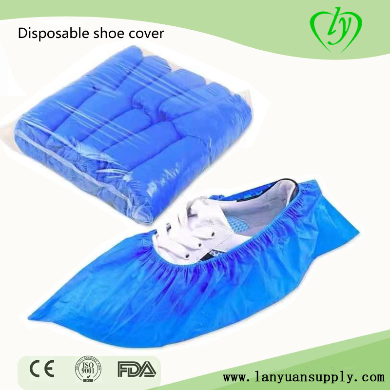 LY Blue Nonwoven disposable Antiskid Waterproof handmade Shoe cover