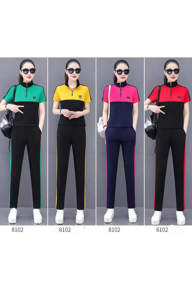 Monisa women summer sports leisure suit womens sets leisure sports suits