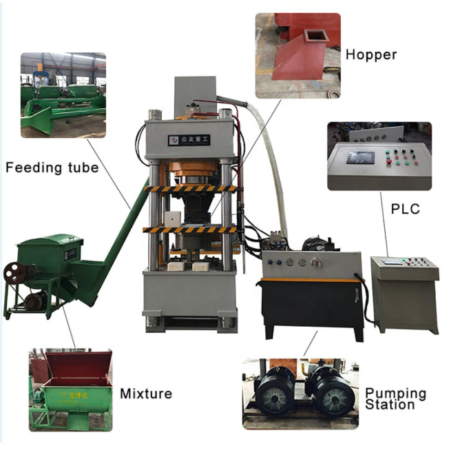 800 Ton Four Column Cheap Animal Licking Salt Block Making Machine Price