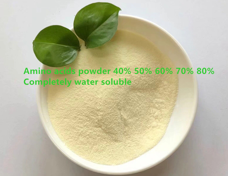 China Supply Amino Acids Powder 40 80 completely water soluble organic nitrogen fertilzier