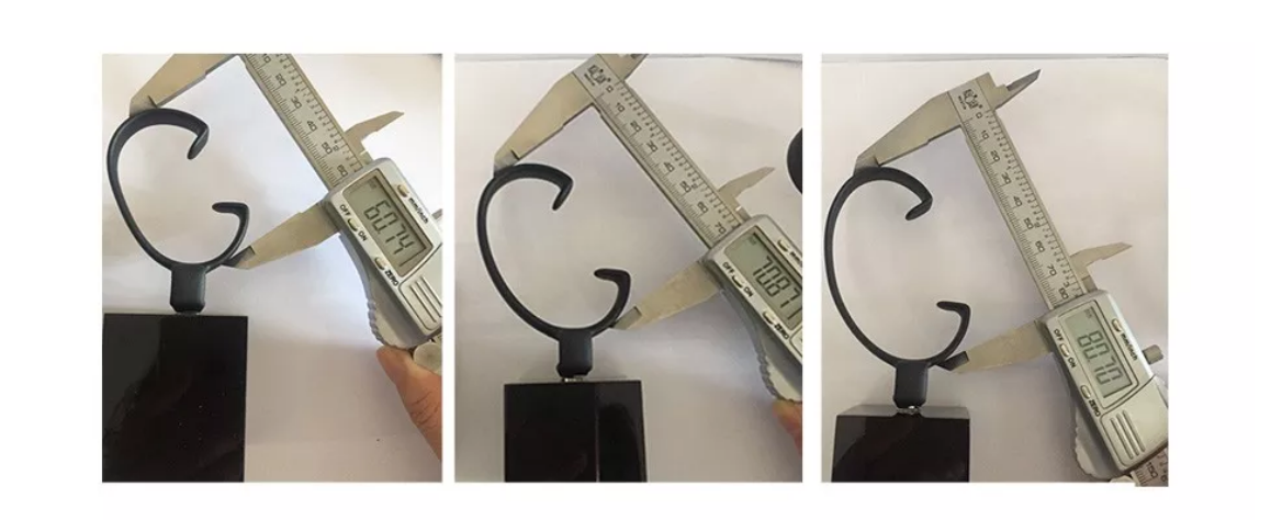 wholesale Retail Rubber Matt White Watch Display Rack Plastic C Ring Watch Holder